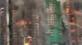 Four people were killed after a massive fire engulfed several high-rise towers of a residential complex in Hong Kong's northern Tai Po district