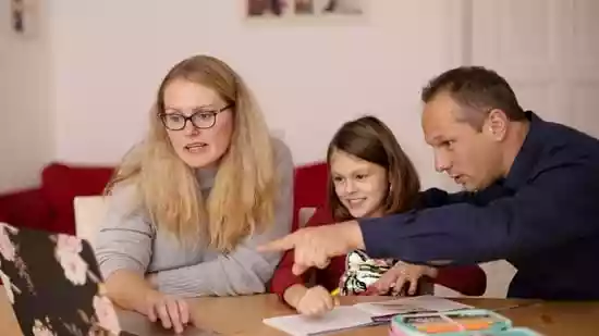 How do parental traits influence distinct cognitive skills in gifted children