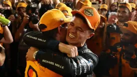 The adrenaline beginning to drain out of him, but the euphoria of winning a first world title still very much present, Lando Norris was in reflective mood as
