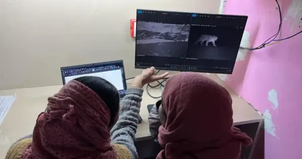 When Lobzang Yangchen first joined a wildlife monitoring team in her village two years ago, she had never touched a computer. Today