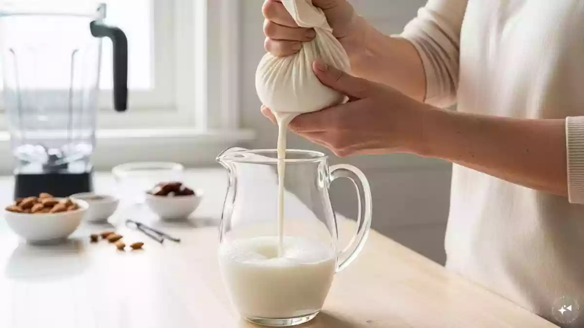 How To Make Fresh Almond Milk At Home In 7 Easy Steps