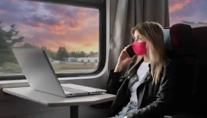 Train Wi-Fi does not come from satellites directly to passengers' phones. Instead, trains are fitted with special routers and antennas on the roof