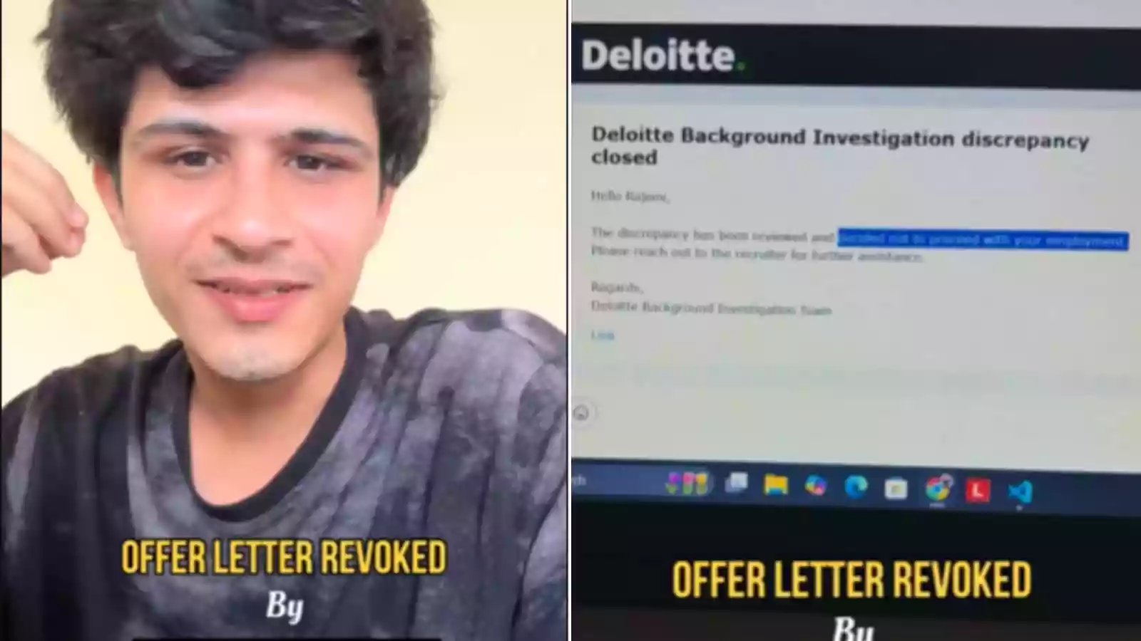 A software engineer claim’s has triggered a wave of reactions online after claiming that Deloitte revoked his job offer just days after he resigned from his