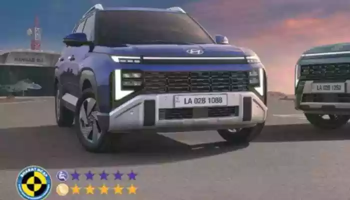 <strong>Hyundai Venue Safety Rating:</strong> The Hyundai Venue has secured a 5-star safety rating in the Bharat NCAP crash tests