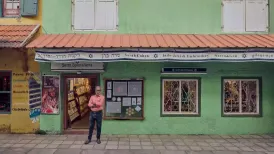 That's the sign welcoming anyone who walks into Thaha Ibrahim's shop in a narrow cobbled lane in the southern Indian city of Kochi. The bustling street
