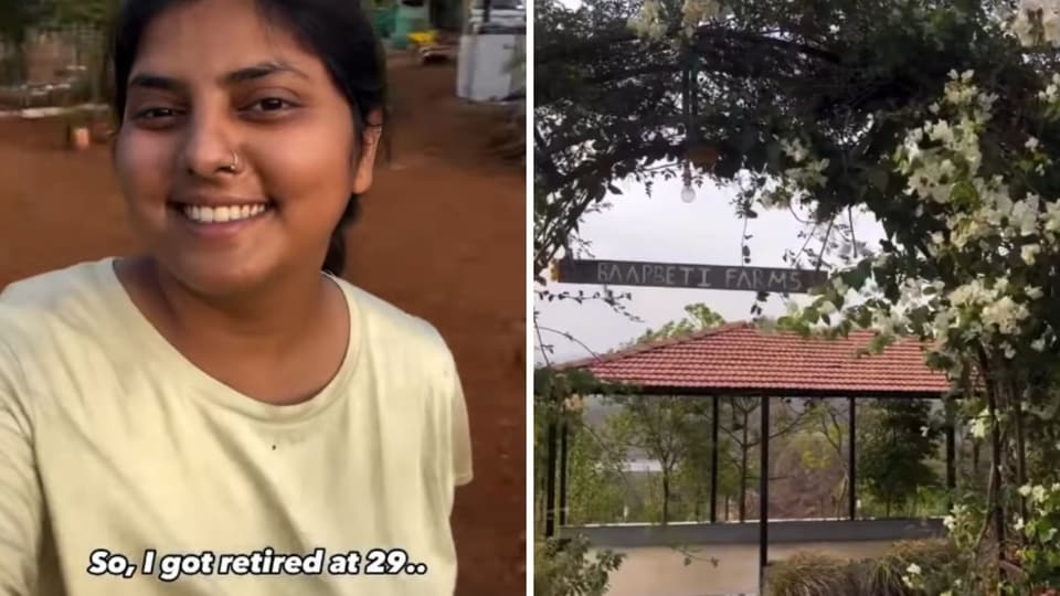 <h4>‘I retired at 29’: Woman leaves city hustle to start farmstay with dad in Maharashtra village</h4><h4>A woman who used to work in