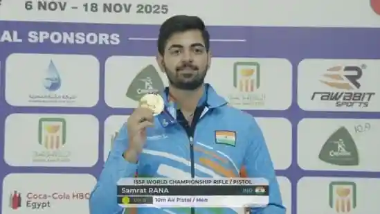 A stunned yet elated Samrat Rana struggled to find words after becoming the first Indian pistol shooter to win a gold medal in an Olympic discipline at the
