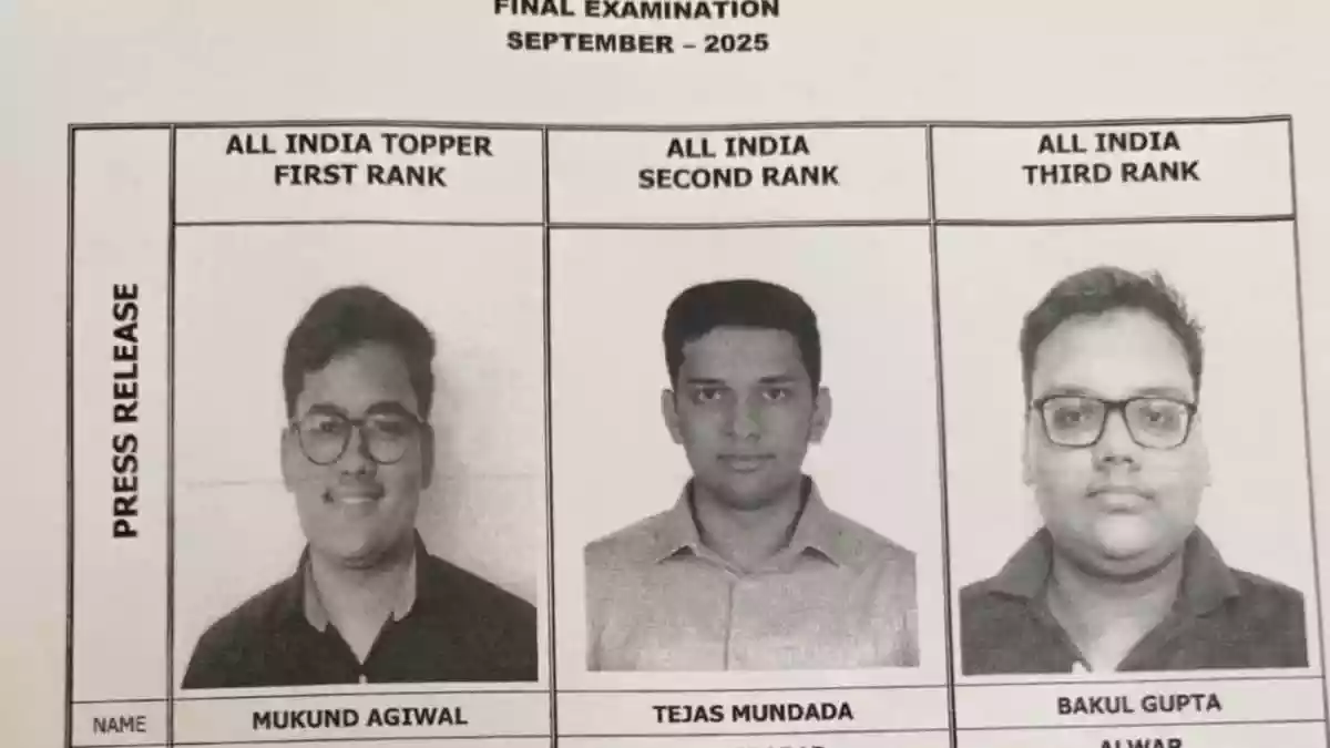 ICAI CA September Results 2025