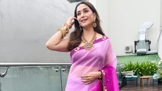 If there's one person who can make a saree look both timeless and trendy, it's Madhuri Dixit Nene. The eternal Dhak Dhak girl recently turned heads in a breathtaking ombré saree that effortlessly blended two tones into one dreamy drape. With just one public appearance, she reminded us that the ombré trend, once a runway favourite. is back to reclaim its spotlight. And honestly, we're here for it.