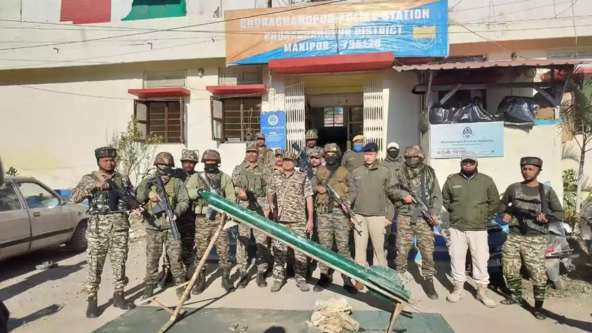 An improvised long-range rocket with nearly 40 kg of explosive was seized from Manipur's Churachandpur district, police said on Wednesday (November 26, 2025)