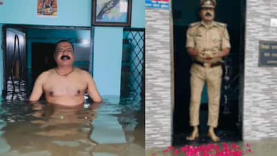 In a bizarre incident reported from Uttar Pradesh's Prayagraj, a police officer worshipped the floodwater that entered into his house. The video of him offering milk and flower to the floodwater went viral. Several regions across North India are witnessing severe waterlogging due to incessant rains.