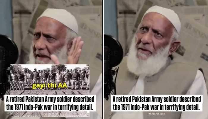 In a recent podcast, a retired Pakistani soldier who fought in the 1971 Indo-Pak War shared a chilling account of the conflict. He described an incident in which the Indian Army reportedly dropped a large bomb, causing a house to sink underground and water to gush out.