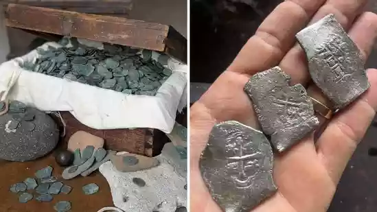 In a remarkable discovery, divers off the east coast of Florida recovered gold and silver coins worth $1 million from a Spanish fleet that sank in 1715 after a hurricane. Reportedly, as much as $400 million worth of gold, silver, and jewels were lost when the convoy faced the tragedy 300 years ago.In a remarkable discovery, divers off the east coast of Florida recovered gold and silver coins worth $1 million from a Spanish fleet that sank in 1715 after a hurricane. Reportedly, as much as $400 million worth of gold, silver, and jewels were lost when the convoy faced the tragedy 300 years ago.Shipwreck salvage company 1715 Fleet – Queens Jewels LLC, which conducted the Florida state-sanctioned search, announced that Captain Levin Shavers and his crew recovered “1000 silver coins known as Reales.” The team also unearthed “5 gold coins called Escudos,” besides “other rare gold artifacts.” The divers found the coins preserved beneath sand and sea for centuries.The discovered treasures are part of the New World riches that the fleet was transporting back to Spain. However, disaster struck on July 31, 1715, causing the fleet to sink with nearly “$400 million worth of gold, silver, and jewels”. It is considered one of the greatest maritime tragedies.