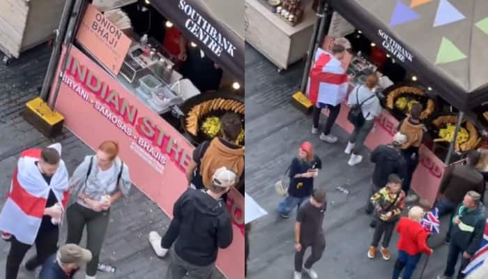 In the video, protesters were seen buying snacks from a stall with a banner that read “Indian Street Food,” which appeared to be serving biryani, samosas, and onion bhajis. A video has taken social media by storm as protesters in London, rallying against immigration, were seen eating Indian snack onion bhaji. In the massive far-right protest led by activist Tommy Robinson, over 1,10,000 people marched through the city.