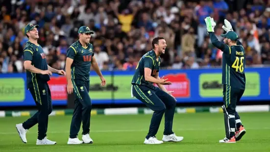 Josh Hazlewood clinically dismantled a famed Indian top-order with a probing spell to kill the contest as Australia cantered to a four-wicket victory in the