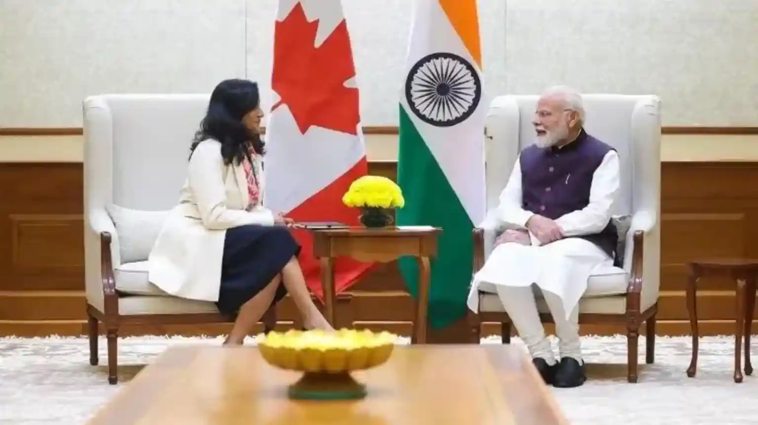 India and Canada have agreed a host of steps at talks between their foreign ministers in Delhi aimed at restoring ties that plummeted after a Sikh separatist leader was assassinated on Canadian soil. Canada's Foreign Minister Anita Anand, making her first official visit to India, met her counterpart S Jaishankar and Prime Minister Narendra Modi.India and Canada have agreed a host of steps at talks between their foreign ministers in Delhi aimed at restoring ties that plummeted after a Sikh separatist leader was assassinated on Canadian soil.Canada's Foreign Minister Anita Anand, making her first official visit to India, met her counterpart S Jaishankar and Prime Minister Narendra Modi.Modi told her the visit would strengthen 