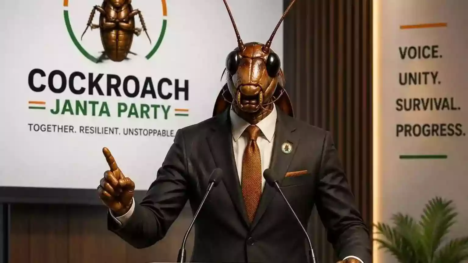 Indian politics has acquired an unusual mascot: the cockroach. A satirical collective that takes inspiration from the insect – stubborn