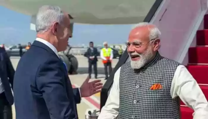 <strong>PM Modi in Israel: </strong>Upon arrival at Ben Gurion Airport, Prime Minister Narendra Modi was accorded a Guard of Honour