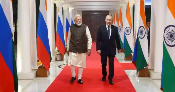 Prime Minister Narendra Modi on Friday told Russian President Vladimir Putin that India is not neutral, but “on the side of peace”