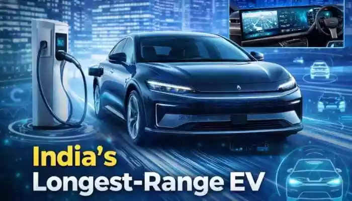 <strong>India's longest-range electric car: </strong>The Mercedes-Benz EQS 580 has the longest driving range in India