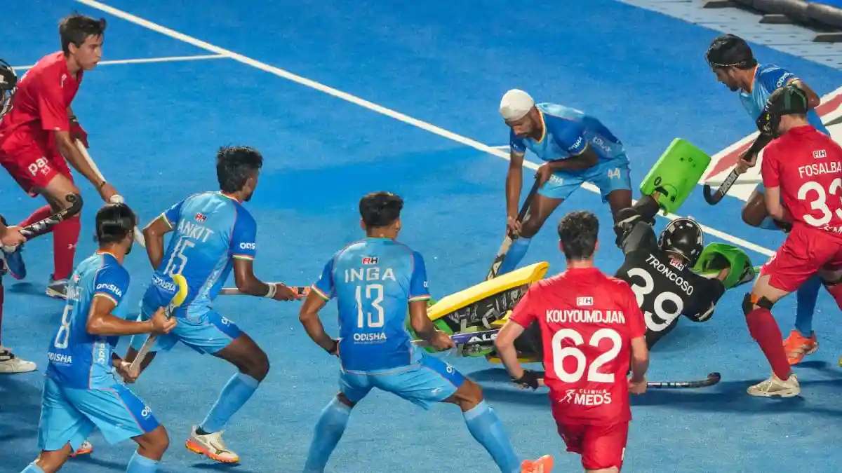 Rosan Khujur and Dilraj Singh each scored twice as India overwhelmed Chile 7-0 to kick off their FIH Men's Junior Hockey World Cup campaign with a commanding