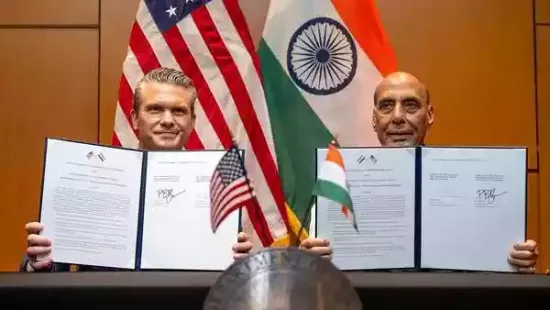 India and the United States on Friday signed a 10-year framework agreement to strengthen cooperation in the defence sector. The pact was finalised during a
