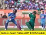 India vs South Africa 2025 T20I series match dates, venues: India's T20 focus shifts to a five-match series against South Africa, commencing December 9