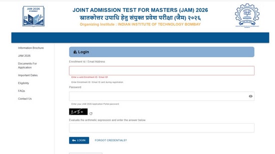 Indian Institute of Technology, Bombay, started the registration process for JAM 2026 on September 5, 2025. Candidates who are eligible to apply for the Joint Admission Test for Masters 2026 can do so through the official website of IIT JAM at jam2026.iitb.ac.in.