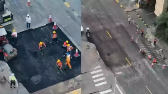 An Indian man has lauded Dubai's remarkably swift complaint response system after watching a damaged road being repaired within just a few hours. The video