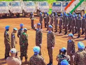Indian peacekeepers in Abyei were honored by Maj Gen Robert Yaw Affram, Acting Head of Mission of UNISFA, for their dedicated service in the contested border region. India remains the largest contributor to UN peacekeeping efforts globally, with over 5,000 troops currently serving and nearly 180 having made the ultimate sacrifice.Indian peacekeepers in Abyei were honored by Maj Gen Robert Yaw Affram, Acting Head of Mission of UNISFA, for their dedicated service in the contested border region. India remains the largest contributor to UN peacekeeping efforts globally, with over 5,000 troops currently serving and nearly 180 having made the ultimate sacrifice.The Indian peacekeepers in Abyei were honoured for their dedicated service by the Acting Head of Mission of the United Nations Interim Security Force for Abyei (UNISFA), a contested, oil-rich border region between Sudan and South Sudan. <br><br>Sharing the details of the ceremony in a post on X, UNISFA mentioned the medal ceremony held for the Indian Battalion where Maj Gen Robert Yaw Affram honoured the Indian peackeepers. <br><br>