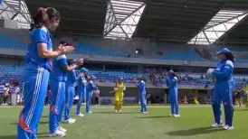 Indian women's team showed a lighter side of the game as they gave a guard of honour to Aussie batter Alyssa Healy, who is playing her last international ODI