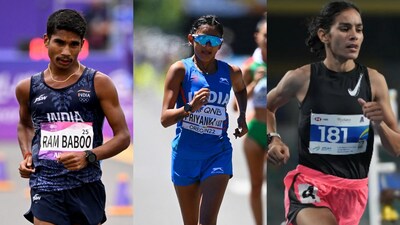 Indian race walkers faced disappointment in the 35km events, with Sandeep Kumar and Priyanka Goswami finishing 23rd and 24th in the men's and women's sections respectively on the first day of the World Athletics Championships on Saturday. Another Indian participant in the men's 35km race walk, Ram Baboo, was disqualified (DQ under rule TR54.7.5) after receiving his fourth red card. By that time, he had crossed 24km. Baboo, who finished 27th at the Budapest World Championships two years ago, holds the national record with a time of 2 hours 29 minutes and 56 seconds.