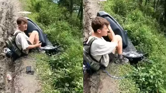 Indian vlogger steps in to rescue foreign tourist stuck on a Nepal hillside