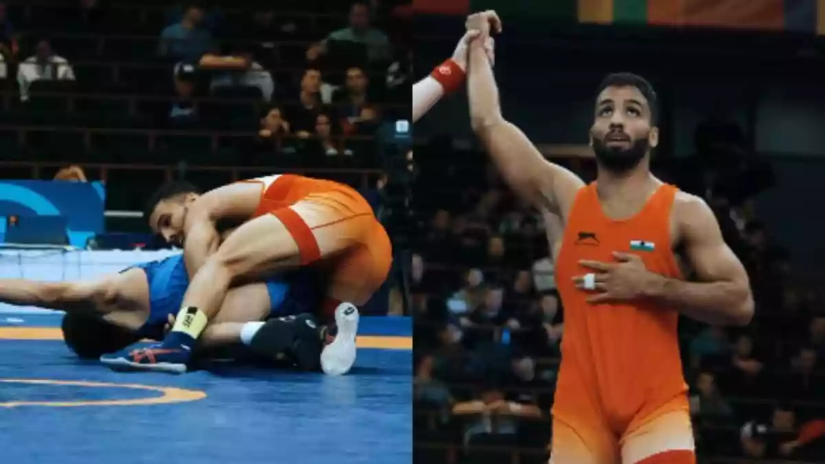 Indian Wrestler Sujeet Kalkal Wins 65Kg Freestyle Gold At U23 World Championships