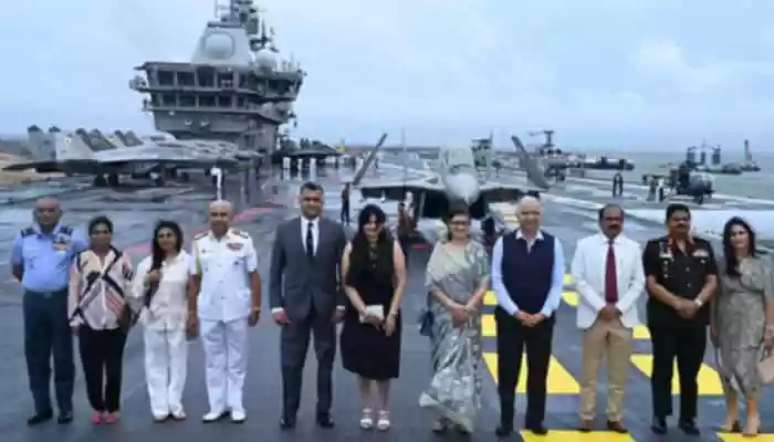 INS Vikrant, INS Udaygiri Mark Maiden Overseas Deployment At Sri Lankan Fleet