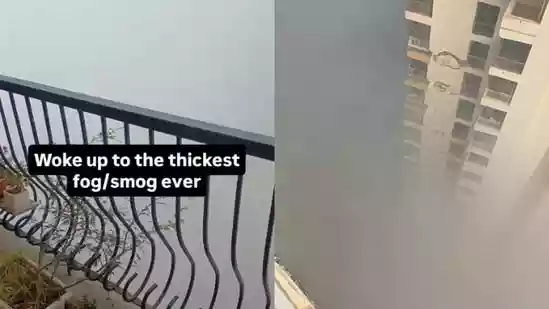 Noida and Delhi began the week under a heavy smog on Monday morning, with falling temperatures and poor air quality combining to create another difficult start