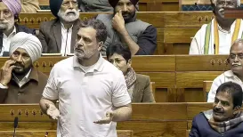 Slamming Leader of Opposition in Lok Sabha Rahul Gandhi over his allegation that Prime Minister Narendra Modi buckled under the US pressure to finalise a trade