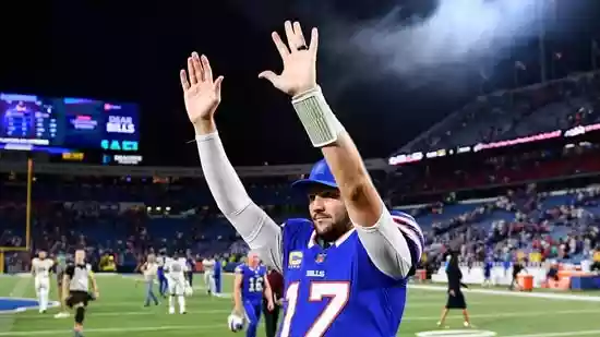 After a hard hit on the field during the team's Thursday Night Football game, Buffalo Bills QB Josh Allen remains fully active and insists he is fine