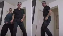 A father in India has shut down the internet with a smooth Michael Jackson-style moonwalk performed in simple rubber slippers. Watch the viral video that has