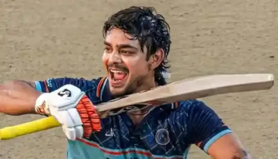 Ishan Kishan smashed a historic 33-ball hundred while batting at No.6 as captain, powering Jharkhand to 412 against Karnataka and sending a strong message