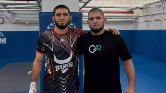 Islam Makhachev, who clinched the Welterweight Championship title on Sunday by defeating Jack Della Maddalena to become UFC's latest two-division champion