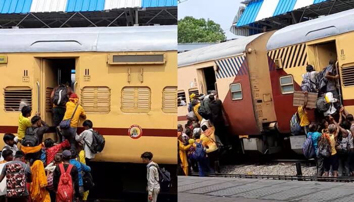 It can be seen in the video that the people who are attempting to board the train are shoving and pushing their way through the crowd, trying to make it on the train. The General coaches of trains in India are infamous for being overcrowded even without the festival rush. In a viral video on Reddit, it can be seen that many passengers are recklessly trying to board a train from the rails and not the platform.