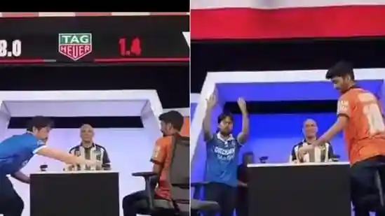 It has become a common mainstay for opponents to pull out the theatrics when it comes to D Gukesh. The reigning World Champion is arguably the most popular GM in the world currently, probably a bigger name than Magnus Carlsen, when it comes to media attention in recent times. Hikaru Nakamura was the latest to pull out a 'distasteful' stunt against the Indian GM, when he checkmated him on the board in a bullet game at the exhibition chess event, Checkmate: USA vs India. The Americans sealed a 5-0 clean sweep against the Indian team, but Nakamura's antics caught everyone's attention, as he threw Gukesh's King into the crowd in celebration after checkmating him.It has become a common mainstay for opponents to pull out the theatrics when it comes to D Gukesh. The reigning World Champion is arguably the most popular GM in the world currently, probably a bigger name than Magnus Carlsen, when it comes to media attention in recent times. Hikaru Nakamura was the latest to pull out a 'distasteful' stunt against the Indian GM, when he checkmated him on the board in a bullet game at the exhibition chess event, Checkmate: USA vs India. The Americans sealed a 5-0 clean sweep against the Indian team, but Nakamura's antics caught everyone's attention, as he threw Gukesh's King into the crowd in celebration after checkmating him.