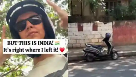Italian woman praises Bengaluru’s safety after finding her helmet untouched