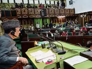 Ruling National Conference legislators protested in Jammu demanding statehood restoration and an end to violence against Kashmiris