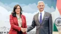External Affairs Minister S. Jaishankar on Tuesday met with his Canadian counterpart, Anita Anand, at the G7 Foreign Ministers' Meeting in Niagara, Canada