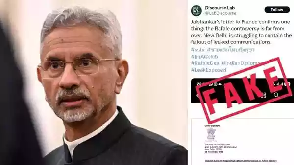 The Ministry of External Affairs dismissed on Thursday (December 11) the viral letter on Rafale deal as fake. The letter claimed that External Affairs Minister