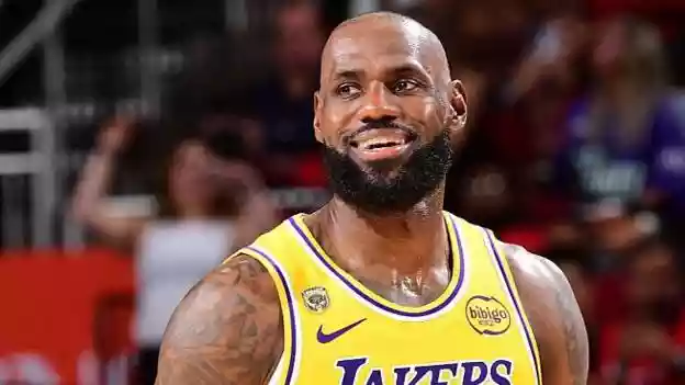 LeBron James made a three-pointer to force overtime before the Los Angeles Lakers moved to the brink of a series victory in the NBA play-offs