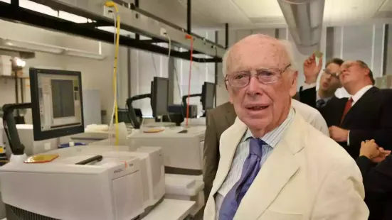 James Watson — the Nobel laureate co-credited with the pivotal discovery of DNA's double-helix structure, but whose career was later tainted by his