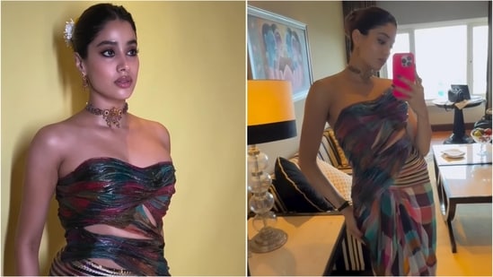 Janhvi Kapoor is currently gearing up for the release of her upcoming movie Param Sundari, starring Siddharth Malhotra. Her promotional diaries have been nothing short of glamorous, as she rocks one stunning look after another, from floral jall sarees to pretty, flowy dresses. Her latest appearance was no exception, turning heads in a unique Madras check saree. <strong>(Also read: </strong><strong>Janhvi Kapoor stuns as ‘Param Sundari' in most beautiful floral jaal saree for movie promotions with Sidharth Malhotra</strong><strong> )</strong>